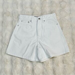 Everlane The A Line White Denim Shorts